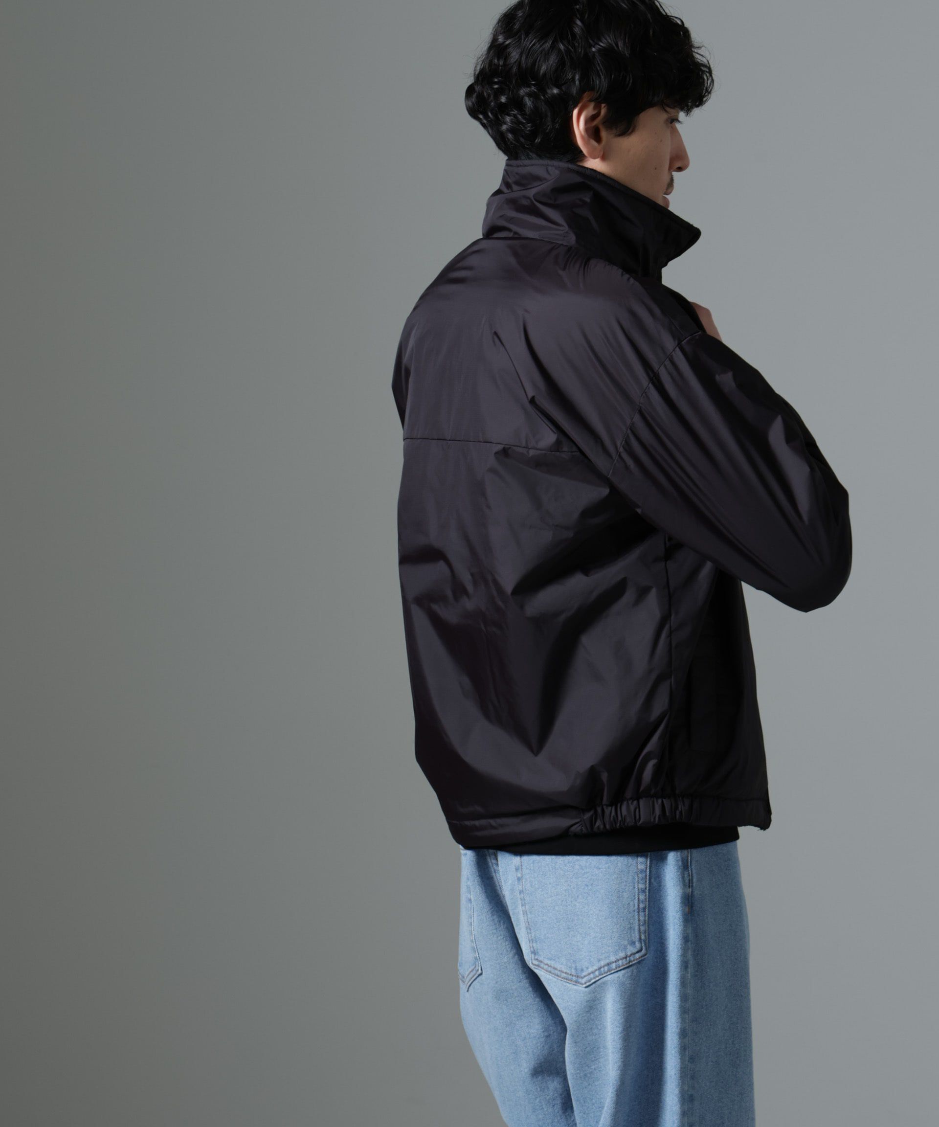 nano･universe「｢MC｣coveross(R)TECH WARM リバーシブル スタンドブルゾン」|ブルゾン・スタジャン|