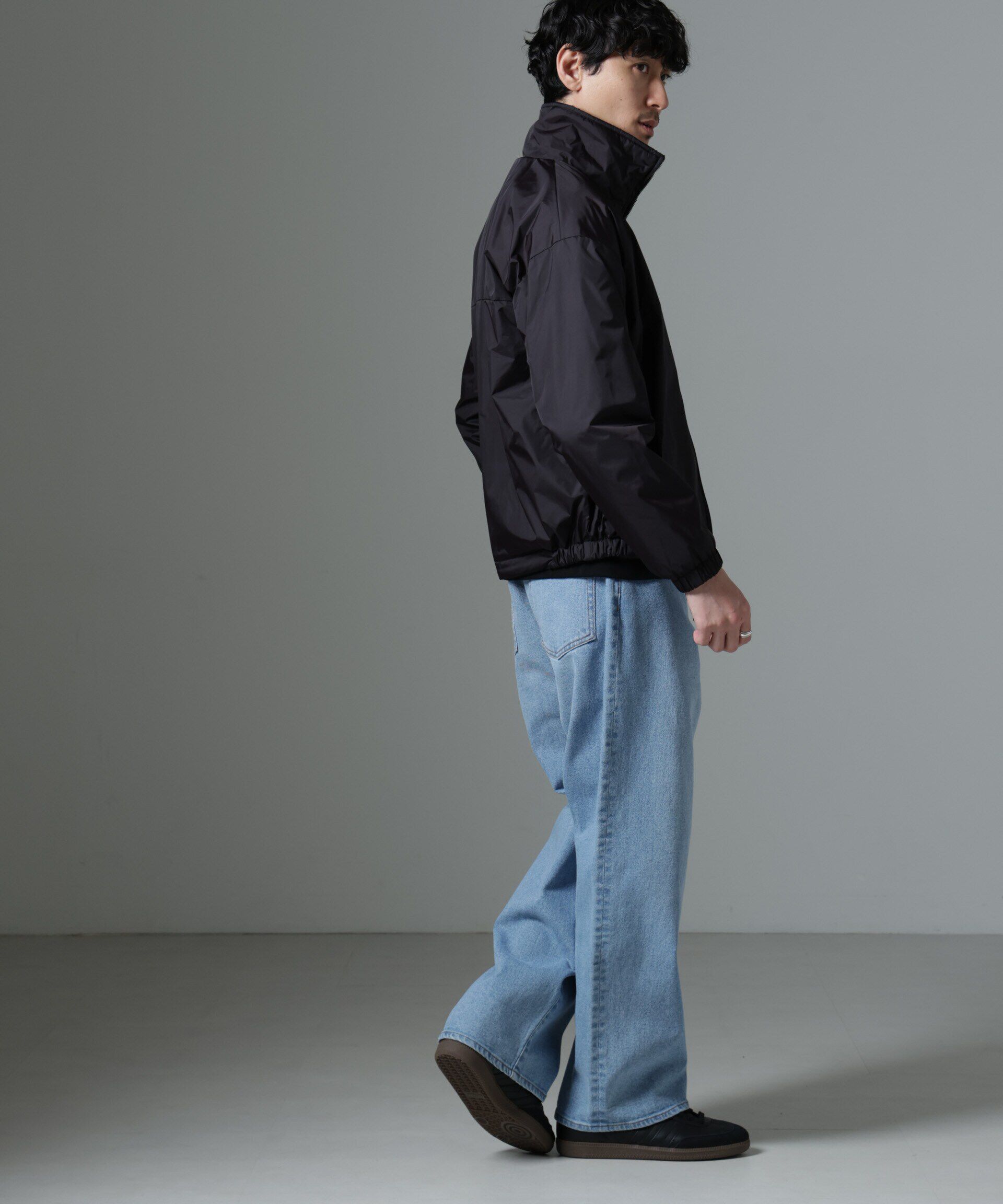 nano･universe「｢MC｣coveross(R)TECH WARM リバーシブル スタンドブルゾン」|ブルゾン・スタジャン|