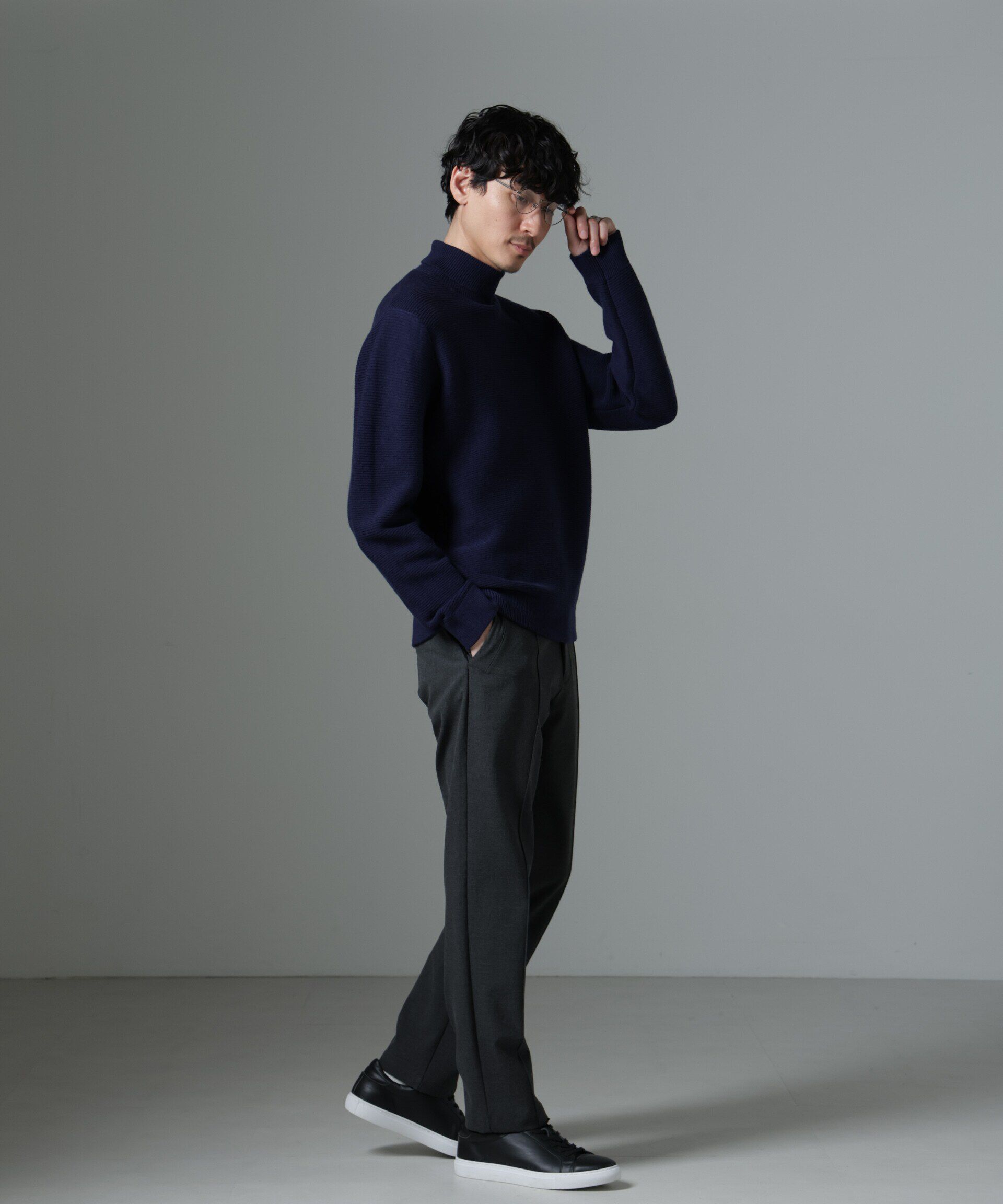 nano･universe「サイドリブストレッチイージーパンツ」|チノ|