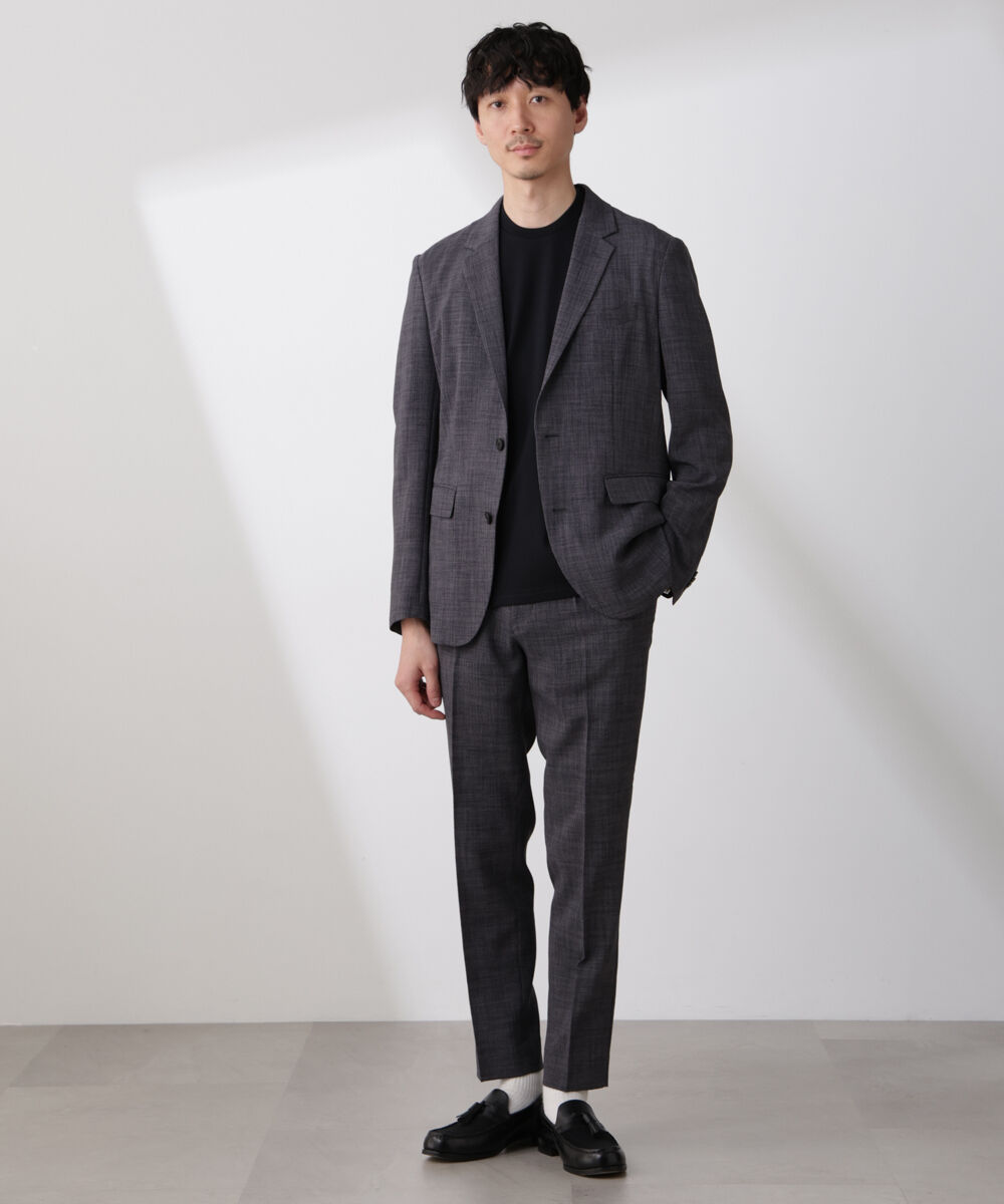 nano･universe「「Damerino」Reflax(R)キャンバスセットアップ / 吸水速乾・防シワ」|スーツ|D.グレー2