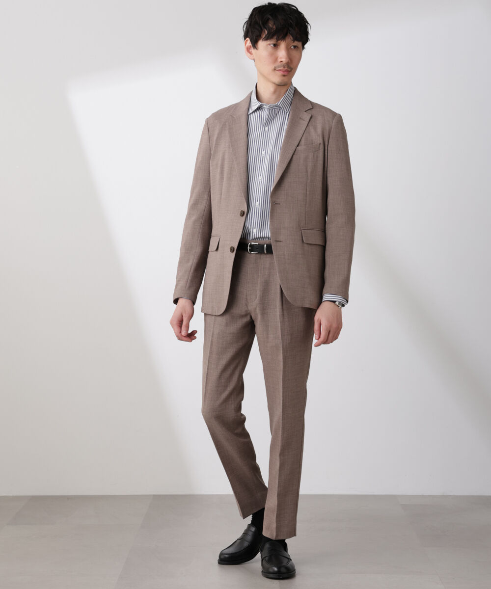 nano･universe「「Damerino」Reflax(R)キャンバスセットアップ / 吸水速乾・防シワ」|スーツ|モカベージュ7