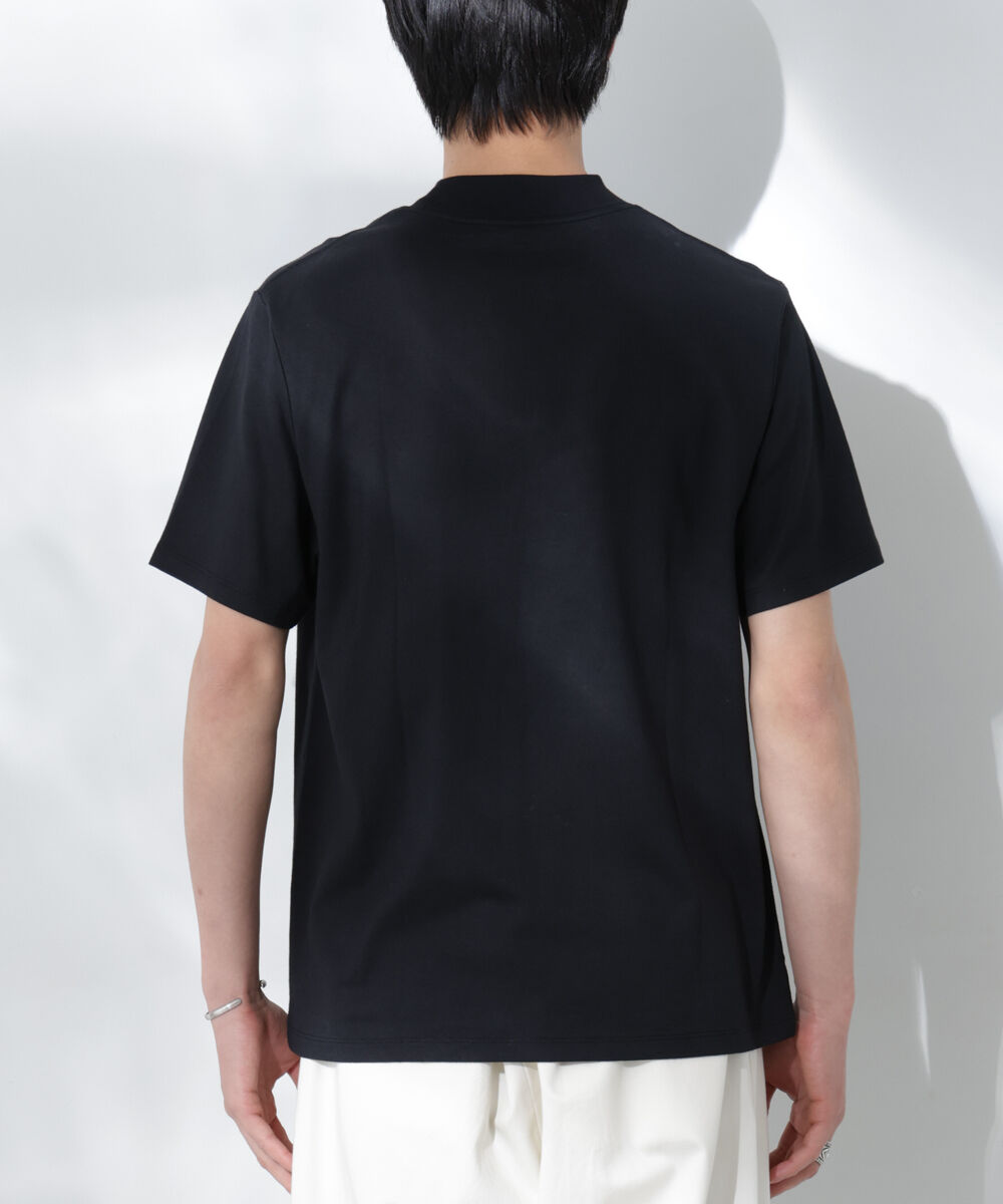nano･universe「Anti Soaked(R)  汗染み防止 モックネックレギュラーシルエットTシャツ」|Tシャツ・カットソー|