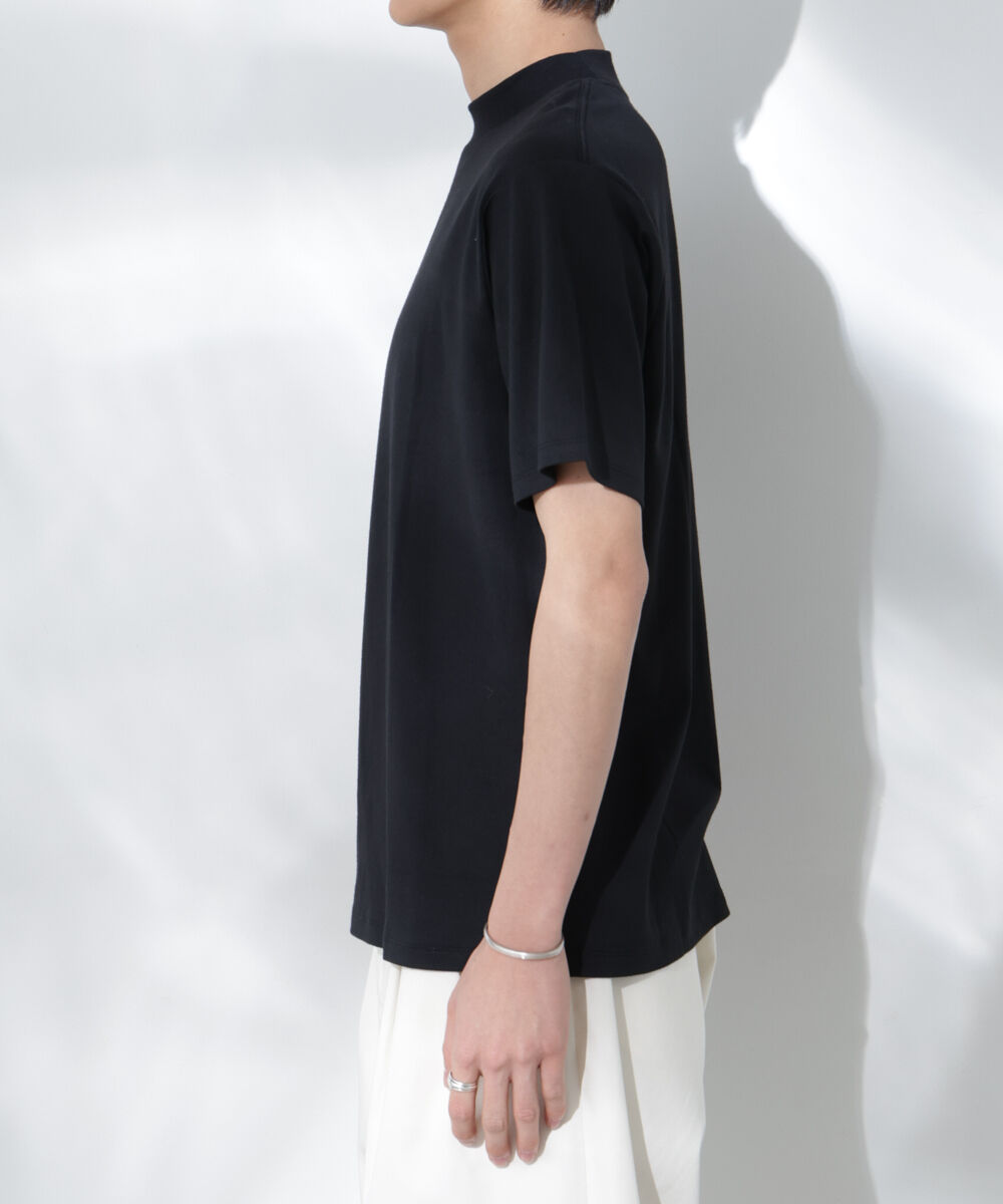 nano･universe「Anti Soaked(R)  汗染み防止 モックネックレギュラーシルエットTシャツ」|Tシャツ・カットソー|