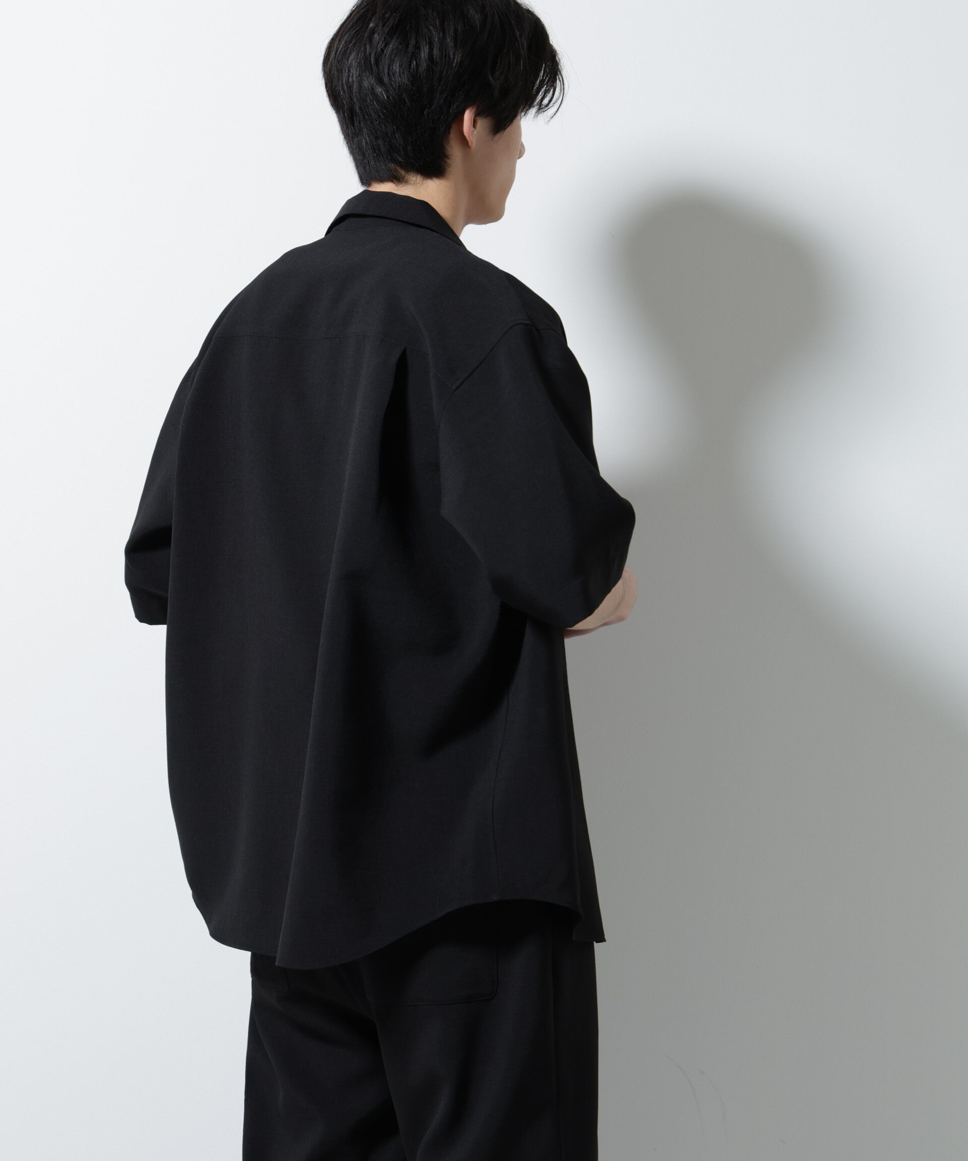 nano･universe「メランジドライオープンカラーシャツ（セットアップ可）」|シャツ・ブラウス|