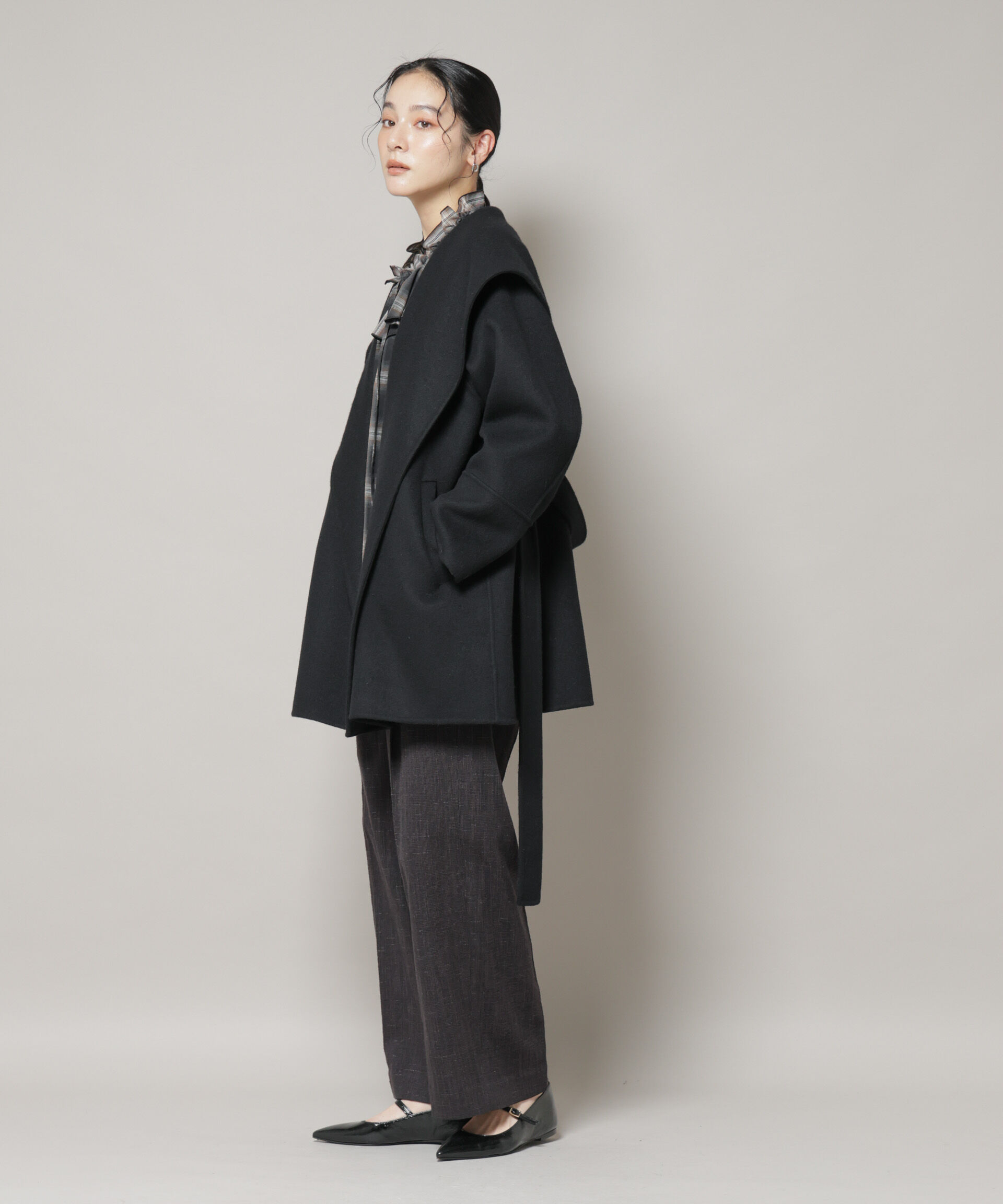 nano･universe「SUPER110blend リバーショールミディコート」|その他|