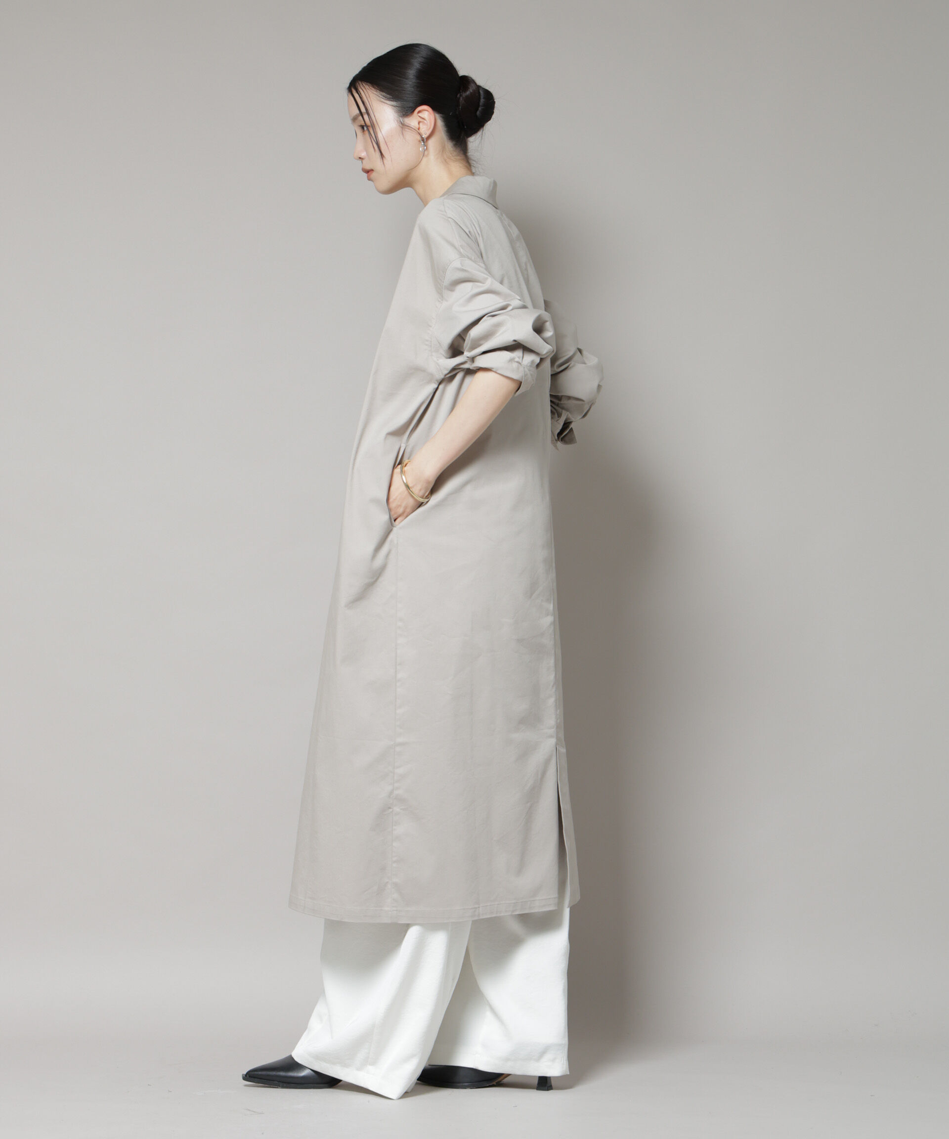 nano･universe「テーラードカラーロングワンピース」|ワンピース|