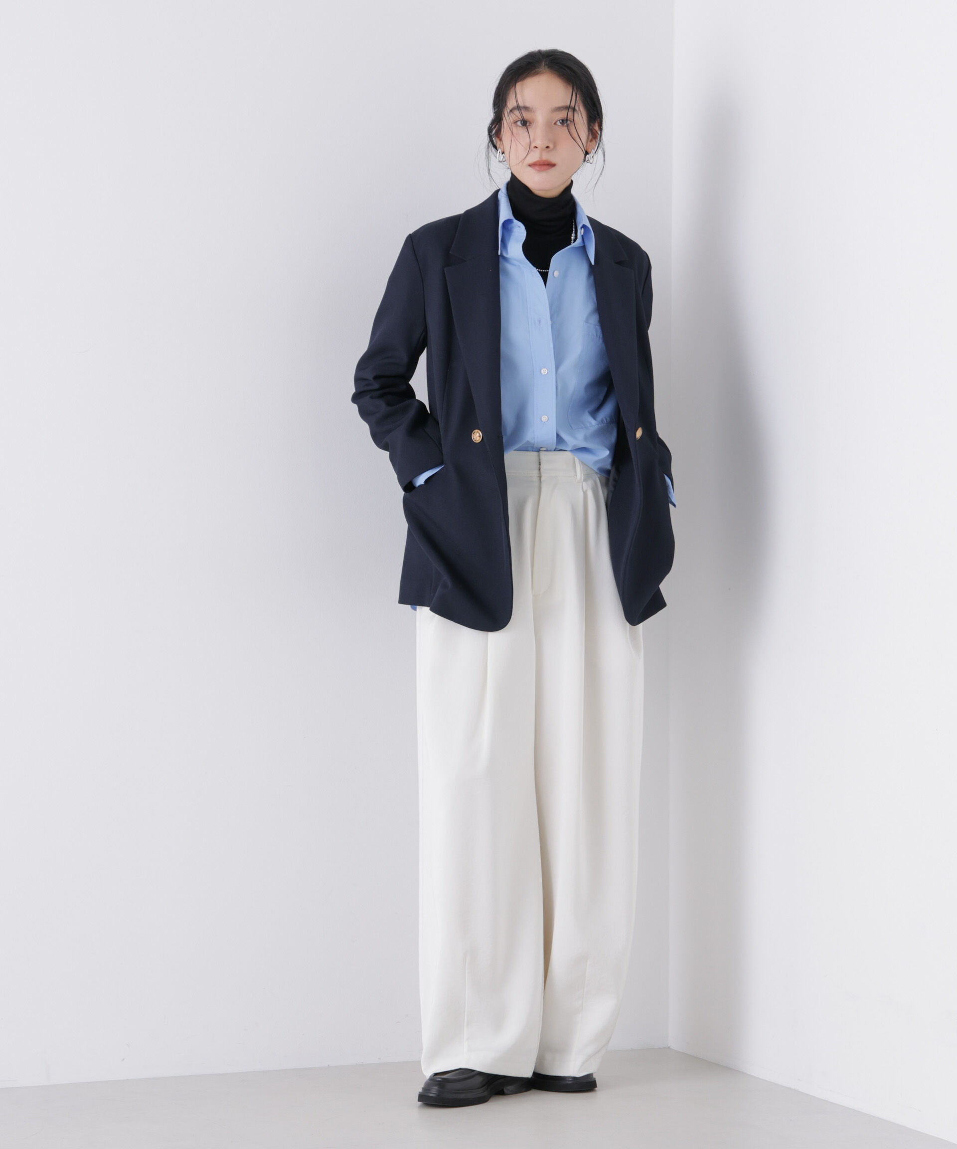 nano･universe「ツイーディーカルゼテーラードダブルジャケット」|テーラードジャケット|