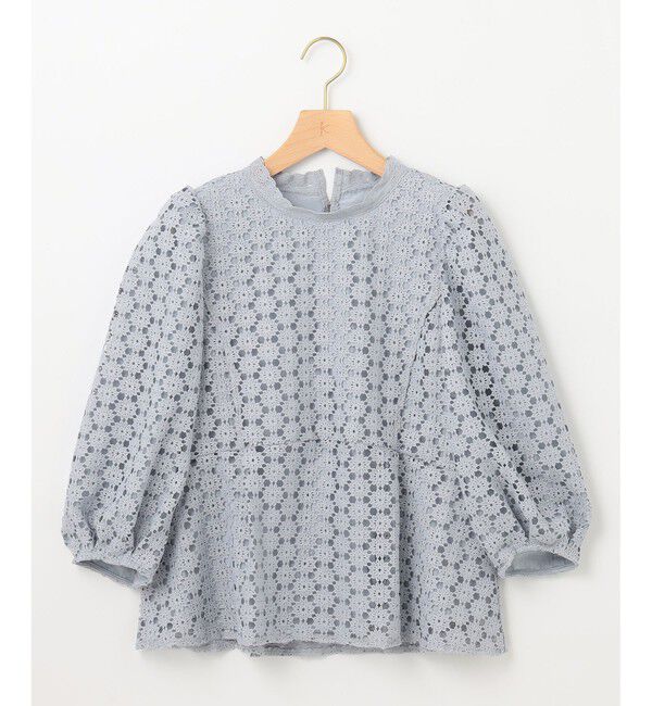 組曲「【WEB限定】フラワーレース ペプラムトップス」|Tシャツ・カットソー|