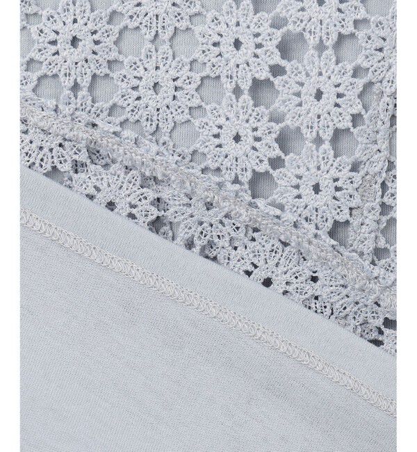 組曲「【WEB限定】フラワーレース ペプラムトップス」|Tシャツ・カットソー|