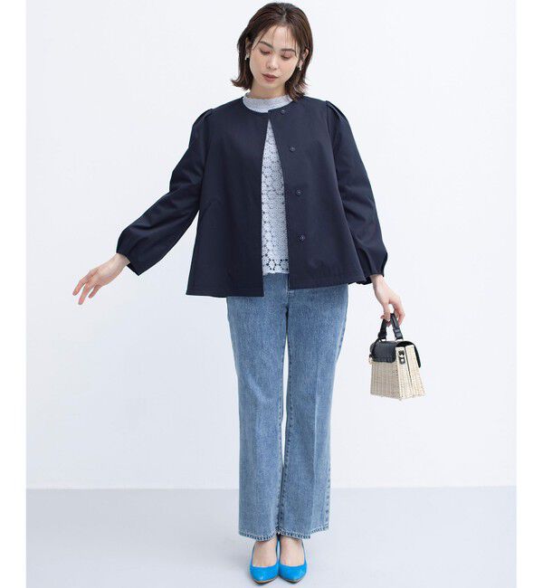 組曲「【WEB限定】フラワーレース ペプラムトップス」|Tシャツ・カットソー|