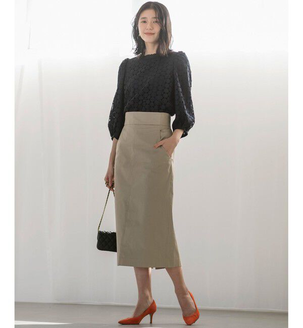 組曲「【WEB限定】フラワーレース ペプラムトップス」|Tシャツ・カットソー|