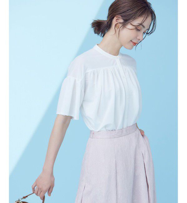 組曲「【速乾】ドライタッチ フレア袖トップス」|Tシャツ・カットソー|