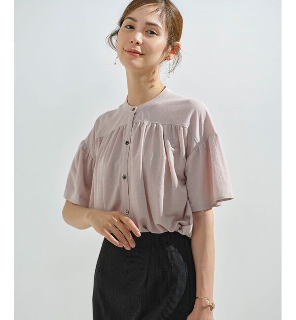 組曲「【速乾】ドライタッチ フレア袖トップス」|Tシャツ・カットソー|