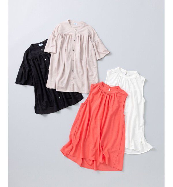 組曲「【速乾】ドライタッチ フレア袖トップス」|Tシャツ・カットソー|