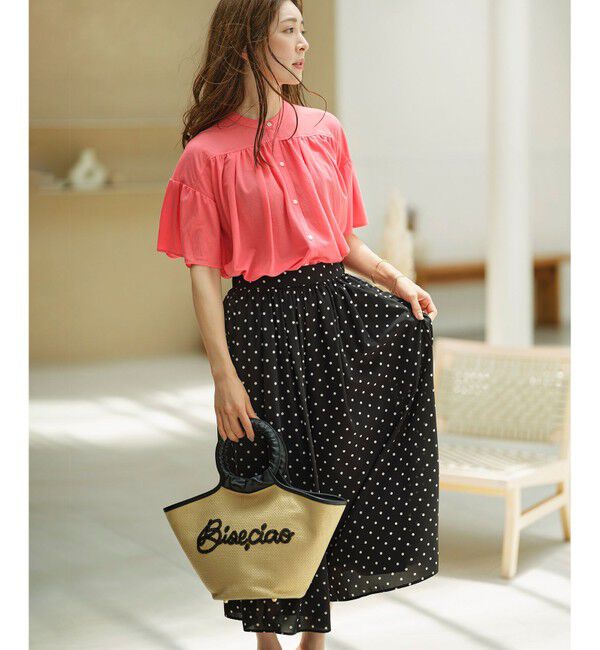 組曲「【速乾】ドライタッチ フレア袖トップス」|Tシャツ・カットソー|