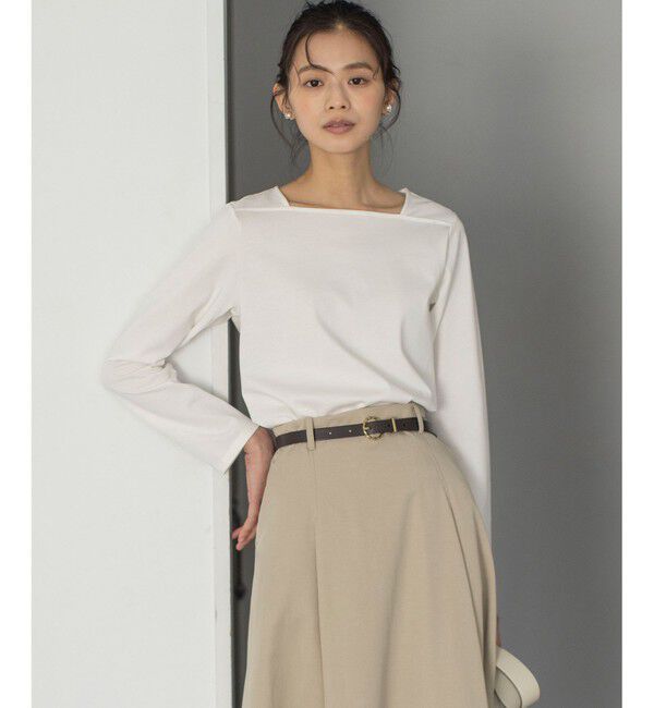 組曲「フレンチロング Ｔシャツ」|Tシャツ・カットソー|アイボリー系