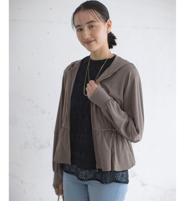 組曲「【WEB限定】ラッシュガード ペプラムパーカー」|パーカー|