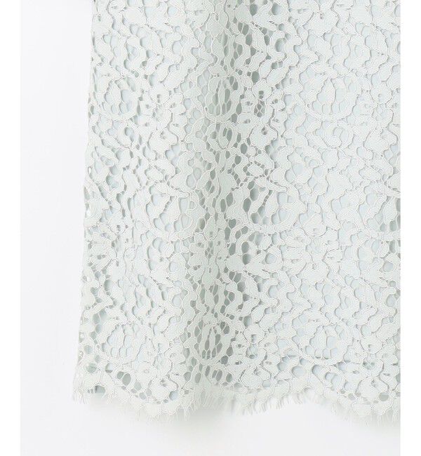 自由区「【XSサイズ～/洗える】レースコンビ Tシャツ」|Tシャツ・カットソー|