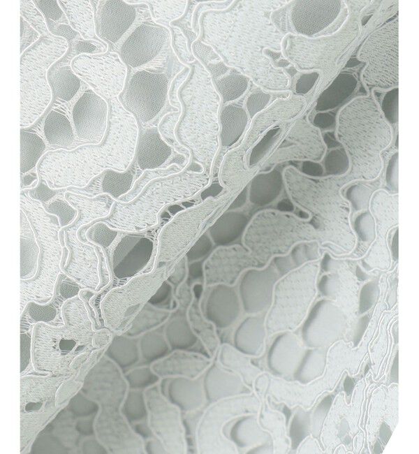 自由区「【XSサイズ～/洗える】レースコンビ Tシャツ」|Tシャツ・カットソー|