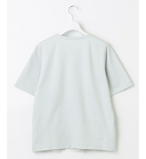 自由区「【XSサイズ～/洗える】レースコンビ Tシャツ」|Tシャツ・カットソー|