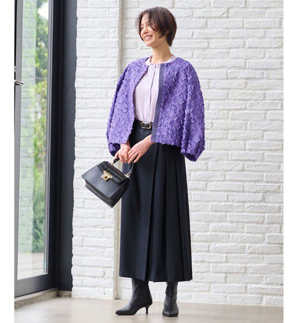 自由区「YONEZAWAレーシージャガード ノーカラージャケット」|ノーカラージャケット|