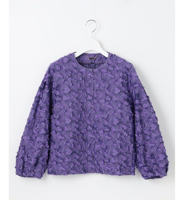 自由区「YONEZAWAレーシージャガード ノーカラージャケット」|ノーカラージャケット|