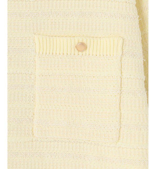 自由区「【WEB限定カラーあり・洗える】テクスチャーコットンブレンドニット アウター」|カーディガン|