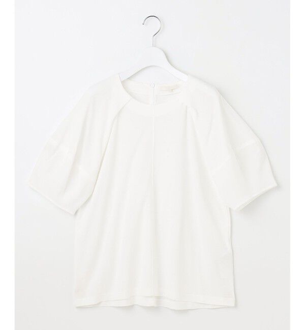 自由区「【洗える】ボリュームスリーブピケ カットソー」|Tシャツ・カットソー|