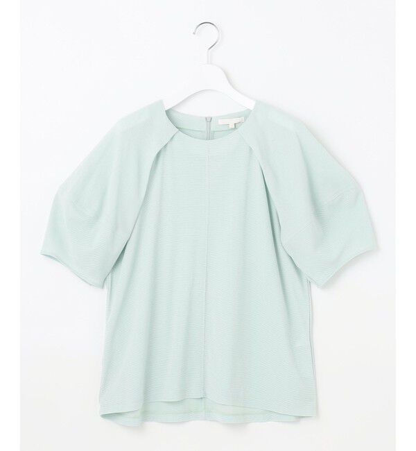 自由区「【洗える】ボリュームスリーブピケ カットソー」|Tシャツ・カットソー|