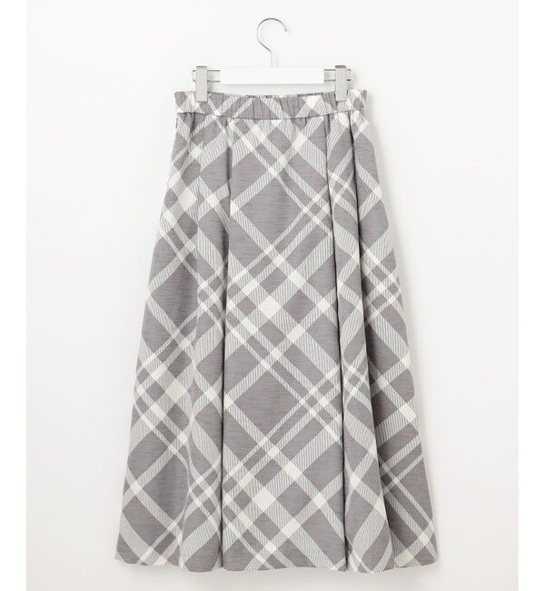 自由区「【洗える】スラブチェックプリント スカート」|スカート|