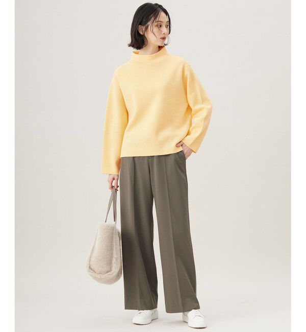 自由区「【セットアップ対応・洗える】ウールミラノボトルネック ニット」|ニット・セーター|