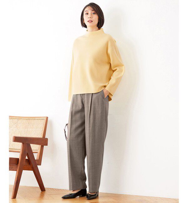 自由区「【セットアップ対応・洗える】ウールミラノボトルネック ニット」|ニット・セーター|