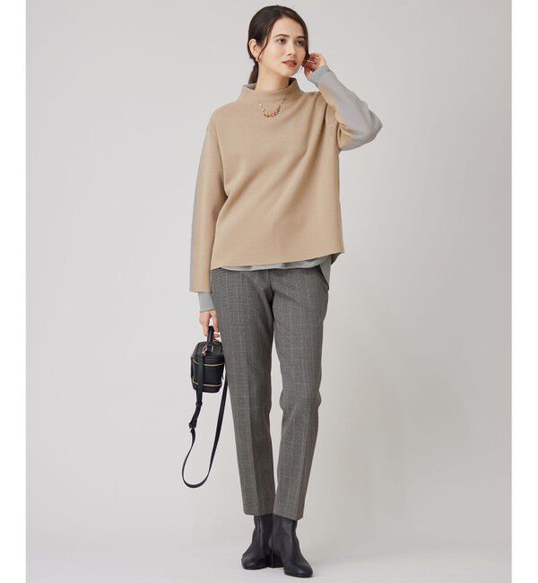 自由区「【セットアップ対応・洗える】ウールミラノボトルネック ニット」|ニット・セーター|