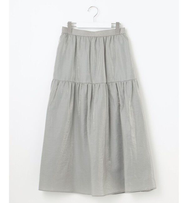 自由区「【洗える】ブライトシアーシャンブレー スカート」|スカート|