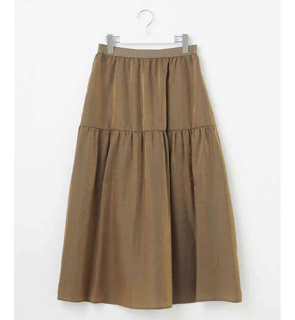 自由区「【洗える】ブライトシアーシャンブレー スカート」|スカート|