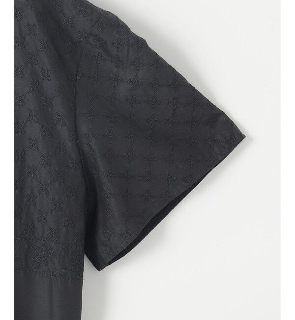 自由区「【接触冷感・洗える】エンブロイダリーローン Tブラウス」|シャツ・ブラウス|