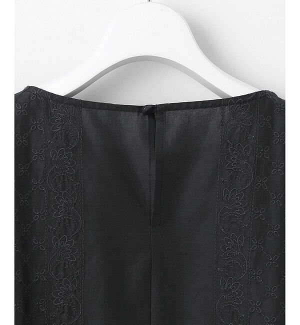 自由区「【接触冷感・洗える】エンブロイダリーローン Tブラウス」|シャツ・ブラウス|