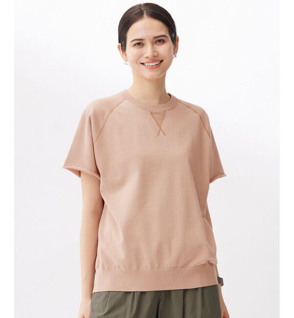 自由区「【洗える】コットンループバックスウェット ニット」|ニット・セーター|ローズ