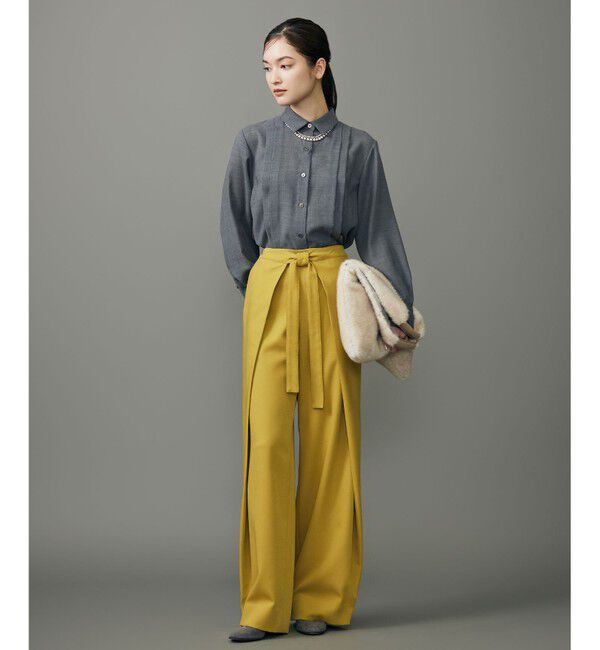 自由区「【SHIHOさん着用】TWハイツイストビエラタックディテール ブラウス」|シャツ・ブラウス|