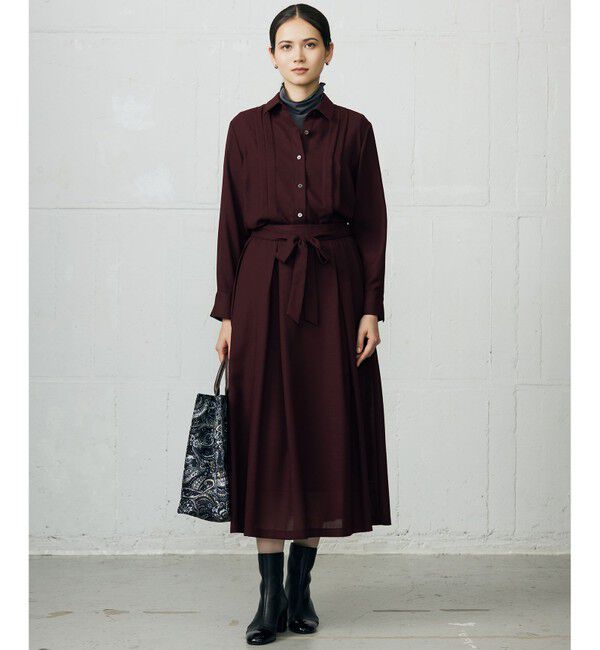 自由区「【SHIHOさん着用】TWハイツイストビエラタックディテール ブラウス」|シャツ・ブラウス|