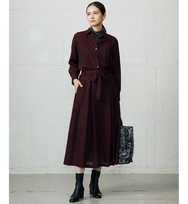 自由区「【SHIHOさん着用】TWハイツイストビエラタックディテール ブラウス」|シャツ・ブラウス|