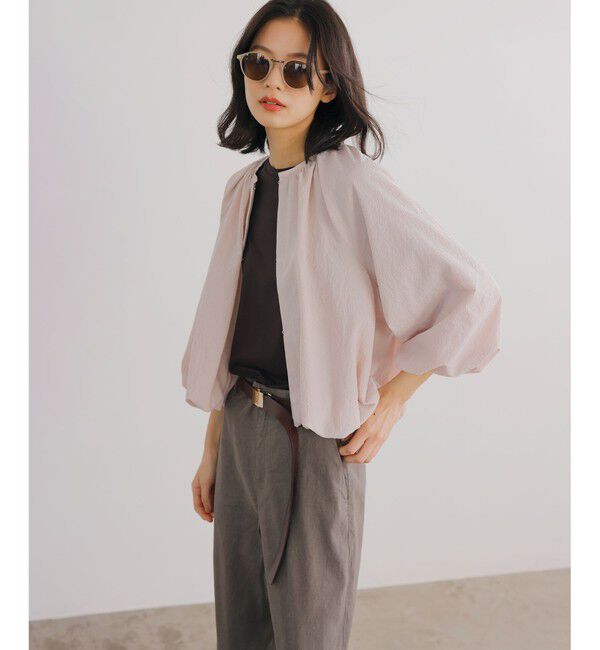 23区「【洗える】リネンレーヨンストレッチ ワイド パンツ」|その他|