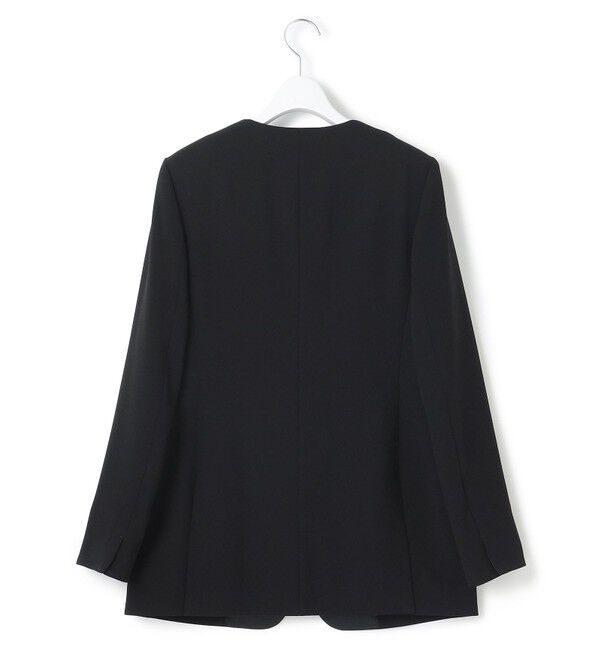 23区「【APPLAUDIR】クリアジョーゼット ジャケット」|ノーカラージャケット|