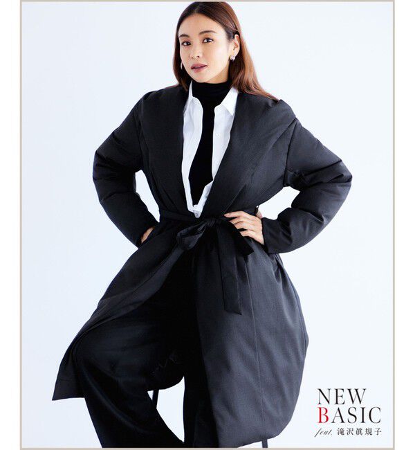 23区「【滝沢眞規子さん着用】リュクスダウン ガウンコート」|ダウン|グレー系