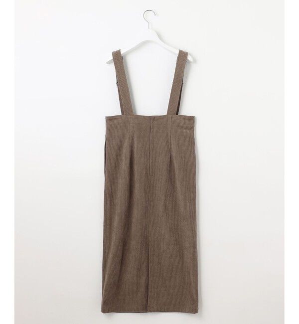 23区「【SLOW/一部店舗限定】ソフトコーデュロイ サロペット スカート」|ジャンパースカート|