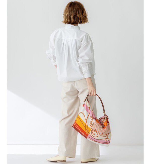 23区「【洗える】スラブツイルストレッチ ワイド パンツ」|その他|