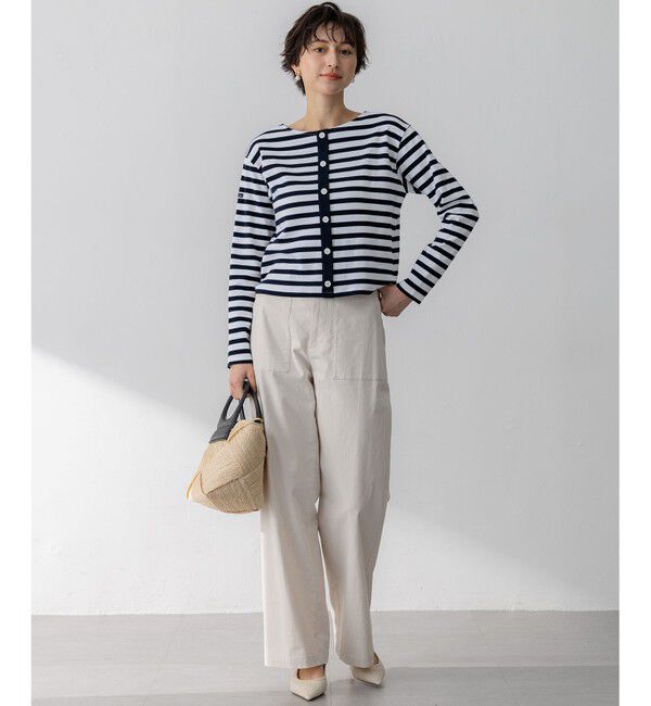 23区「【洗える】スラブツイルストレッチ ワイド パンツ」|その他|