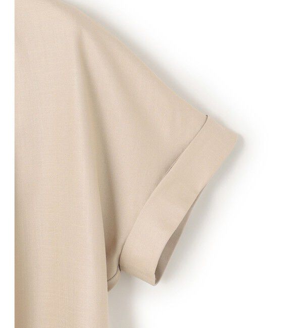 23区「【接触冷感/UVカット】ドライスラブストレッチ スキッパー ブラウス」|シャツ・ブラウス|