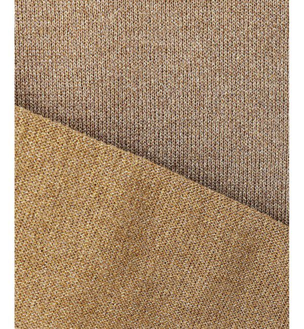 23区「【洗える】オータムメタリック ラメ ニットT」|ニット・セーター|