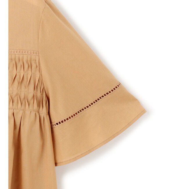 23区「【WEB&一部店舗限定】コットンローン ピンタック フレア ブラウス」|シャツ・ブラウス|